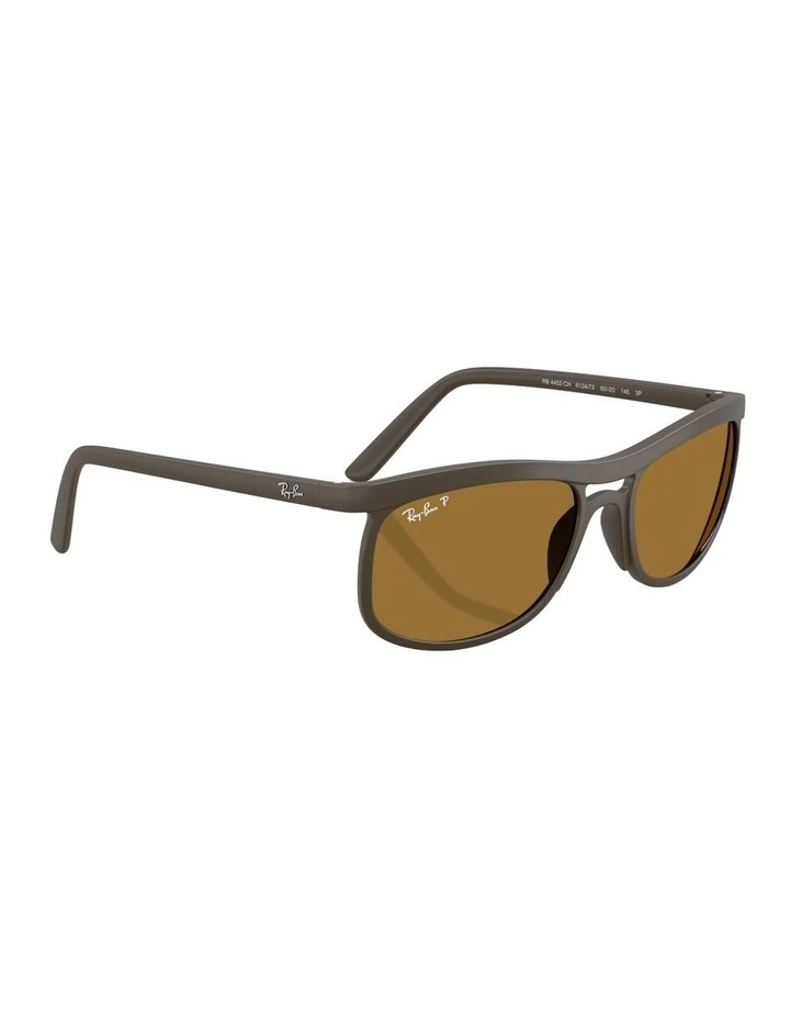 Liteforce Peek Polarised Sunglasses in Brown RB4452 image 4