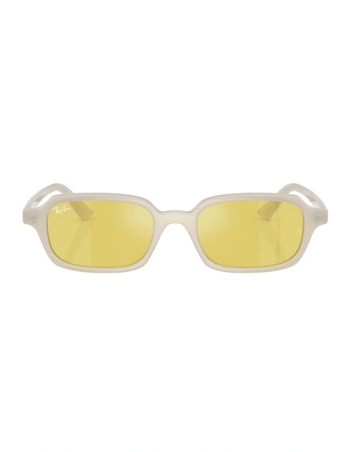Zuri Bio-Based Injected Sunglasses in White image 2