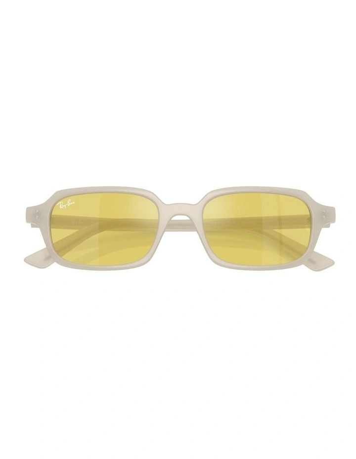 Zuri Bio-Based Injected Sunglasses in White image 4