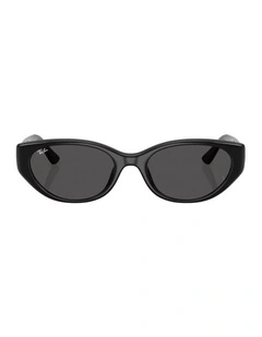 Bio-Based Injected Sunglasses in Black RB4457D