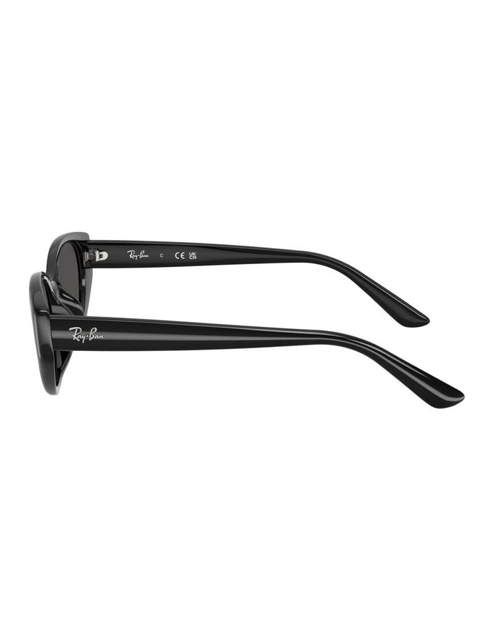Bio-Based Injected Sunglasses in Black RB4457D image 2