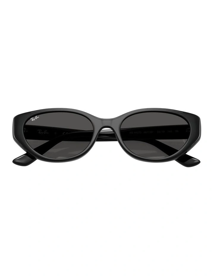 Bio-Based Injected Sunglasses in Black RB4457D image 3