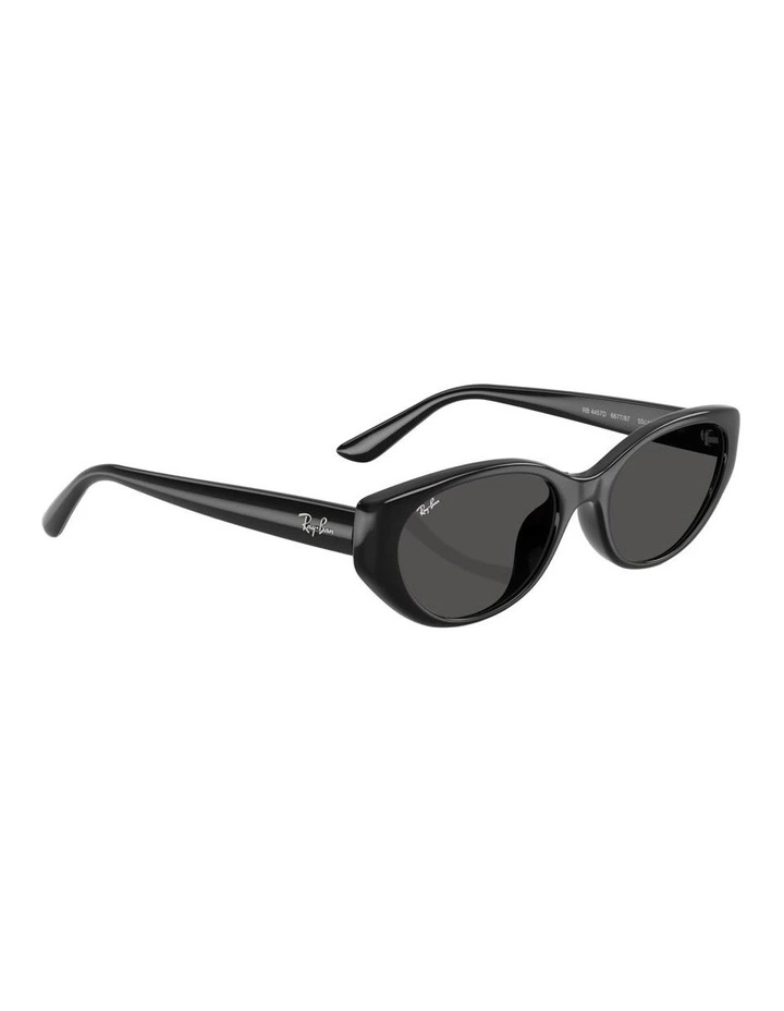 Bio-Based Injected Sunglasses in Black RB4457D image 4