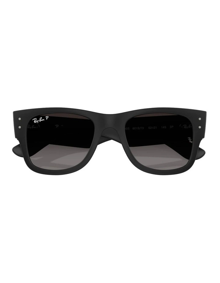 Mega Wayfarer Liteforce Peek Polarised Sunglasses in Black image 3