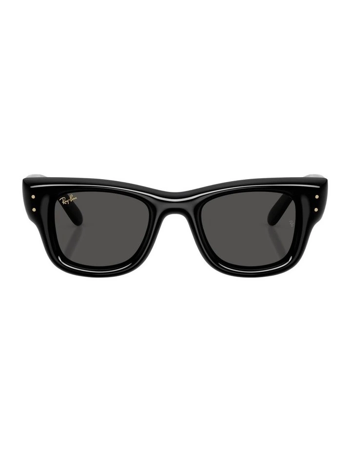 Wayfarer Puffer Nylon Sunglasses in Black image 1