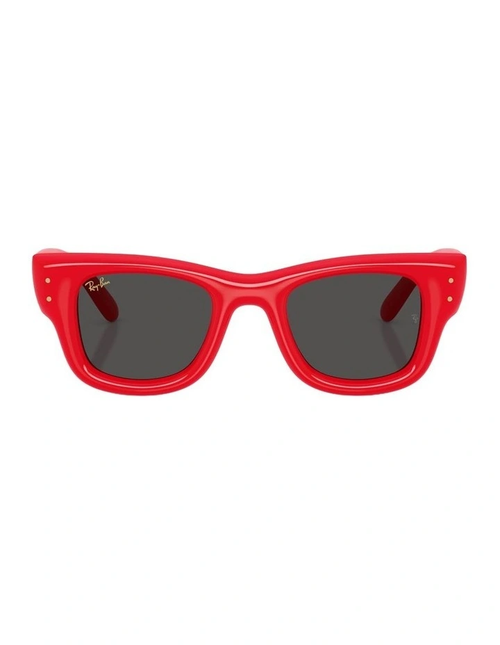 Wayfarer Puffer Nylon Sunglasses in Red image 2