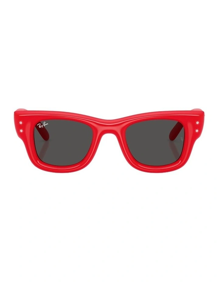 Wayfarer Puffer Crystal Edition Nylon Sunglasses in Red image 1