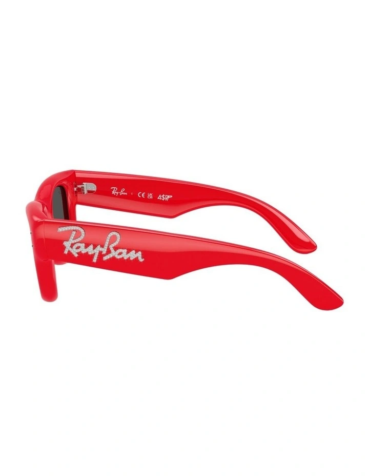 Wayfarer Puffer Crystal Edition Nylon Sunglasses in Red image 2