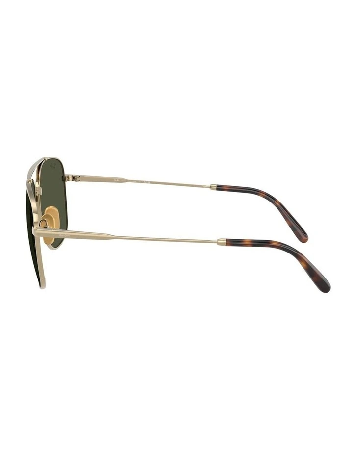 William Titanium Titanium Sunglasses in Gold image 3