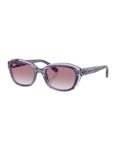Acetate Sunglasses in Violet RB9081S
