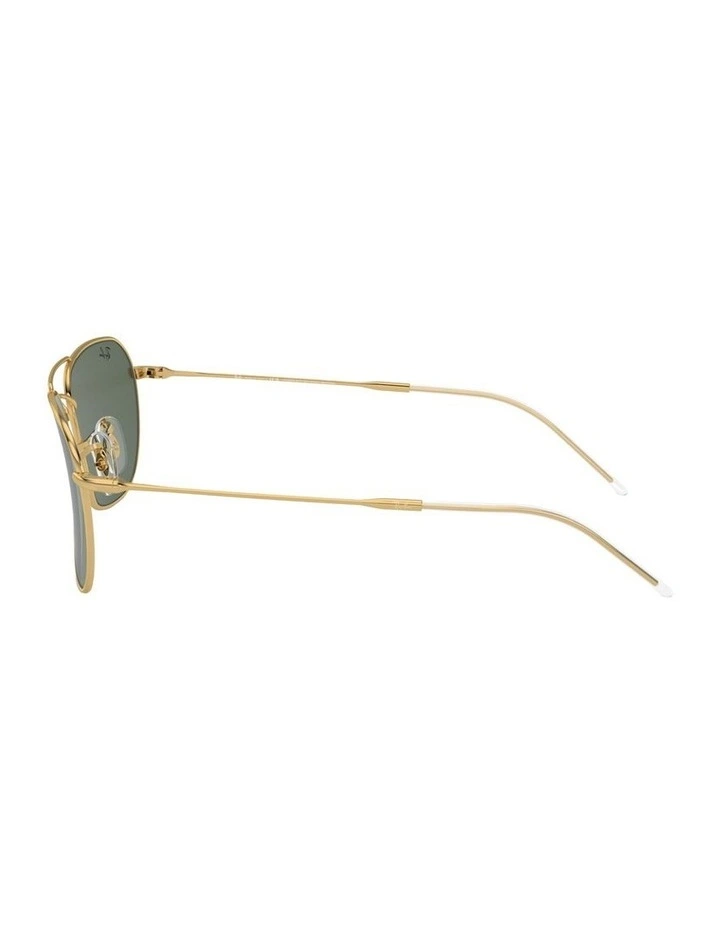 Caravan Reverse Metal Sunglasses in Gold image 2