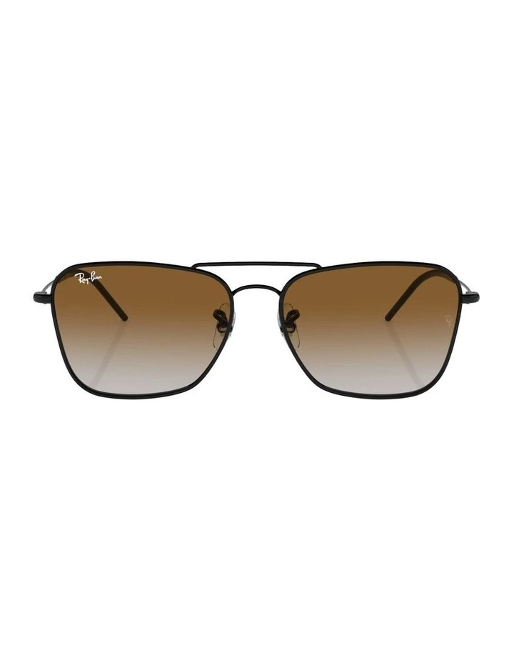 Caravan Reverse Metal Sunglasses in Black image 1