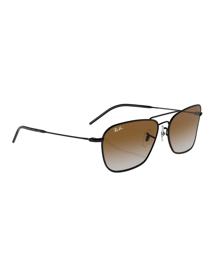 Caravan Reverse Metal Sunglasses in Black image 3