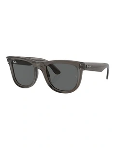 Wayfarer Reverse Molded Acetate Sunglasses in Grey