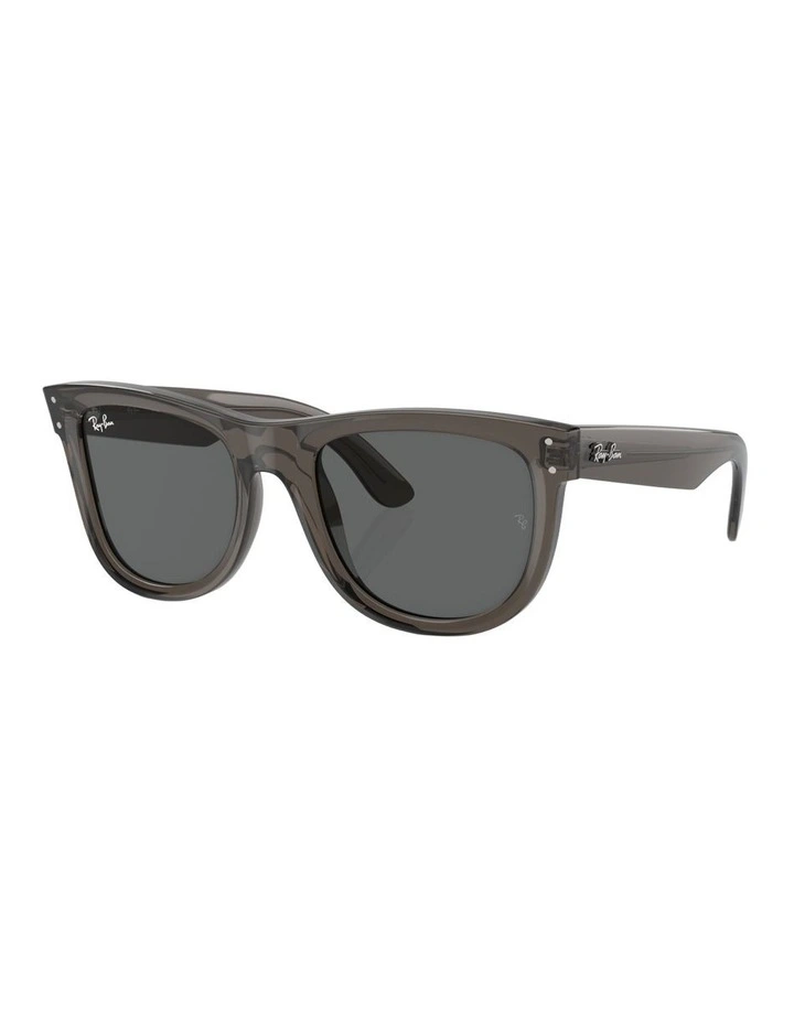 Wayfarer Reverse Molded Acetate Sunglasses in Grey image 1