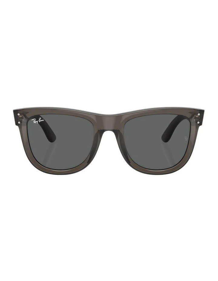 Wayfarer Reverse Molded Acetate Sunglasses in Grey image 2