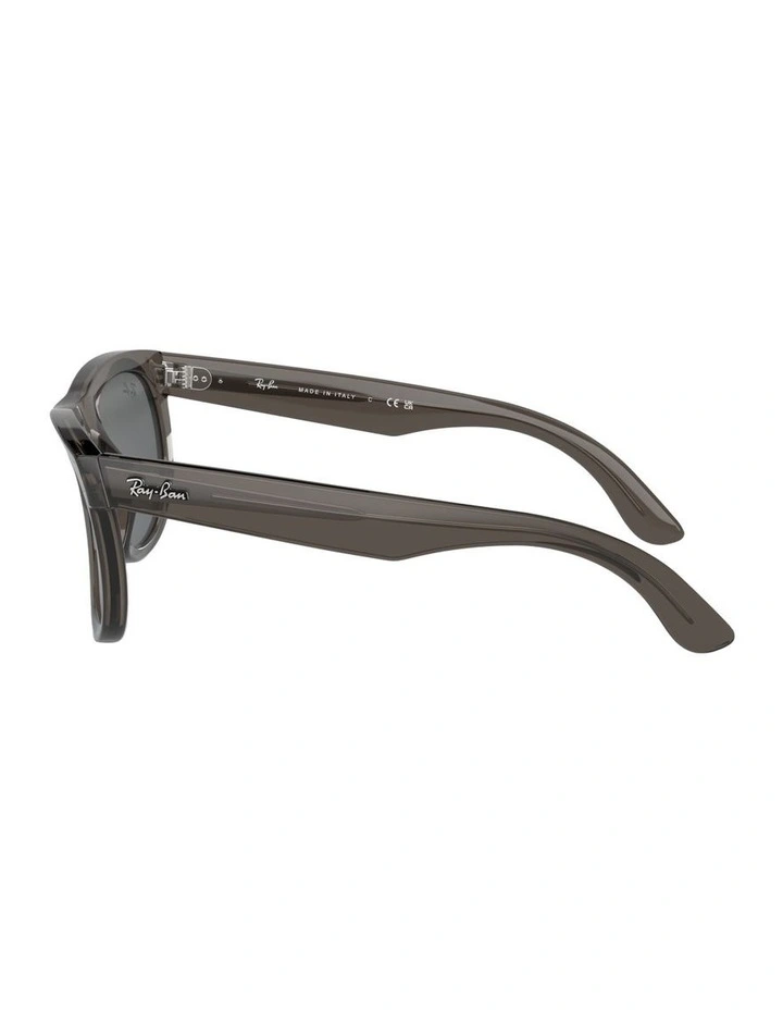 Wayfarer Reverse Molded Acetate Sunglasses in Grey image 3