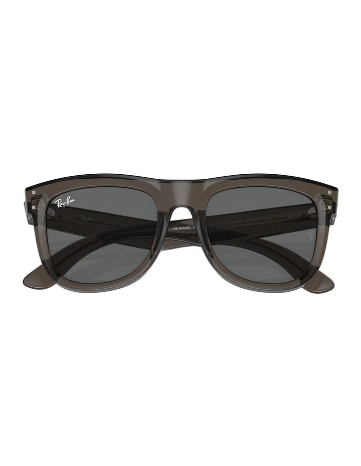 Wayfarer Reverse Molded Acetate Sunglasses in Grey image 4