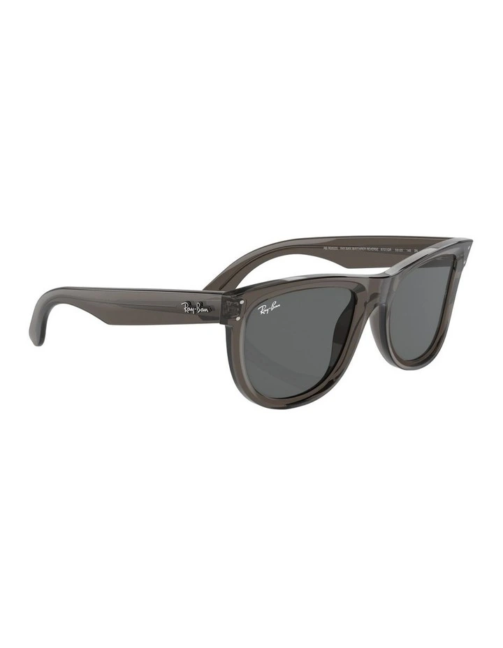 Wayfarer Reverse Molded Acetate Sunglasses in Grey image 5