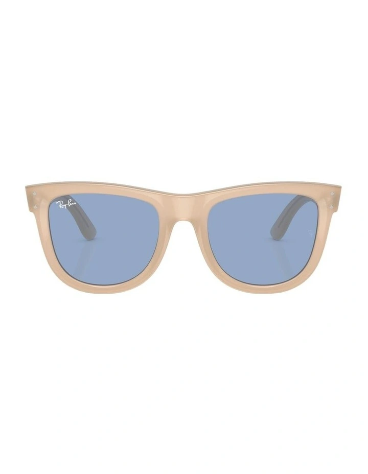 Wayfarer Reverse Acetate Sunglasses in Beige image 2