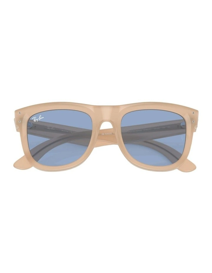 Wayfarer Reverse Acetate Sunglasses in Beige image 4