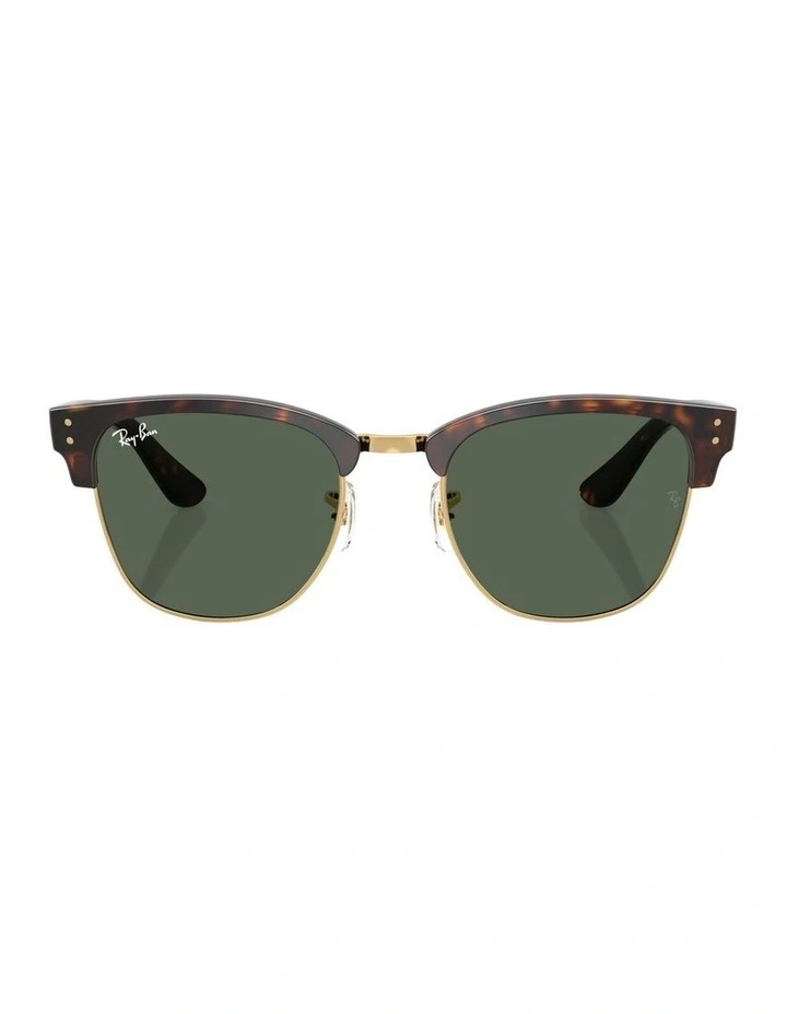 Clubmaster Reverse Molded Acetate Sunglasses in Tortoise image 2