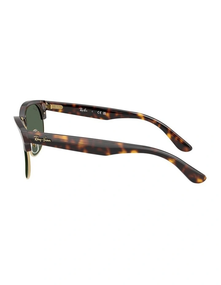 Clubmaster Reverse Molded Acetate Sunglasses in Tortoise image 3