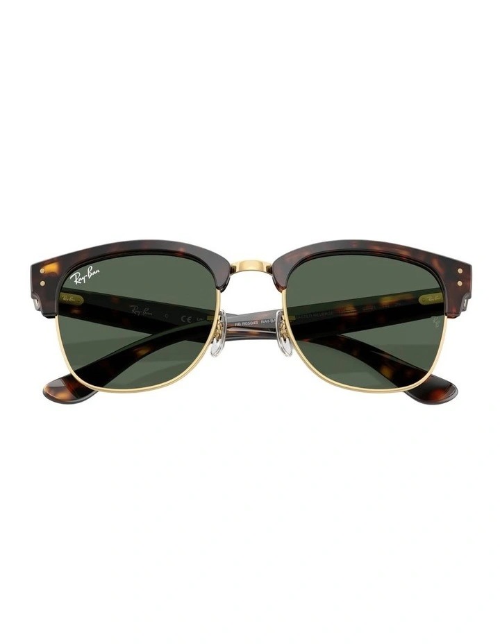 Clubmaster Reverse Molded Acetate Sunglasses in Tortoise image 4