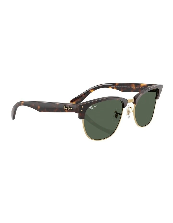 Clubmaster Reverse Molded Acetate Sunglasses in Tortoise image 5