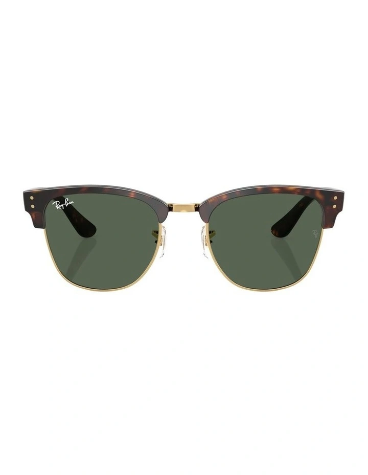 Clubmaster Reverse Molded Acetate Sunglasses in Tortoise image 2