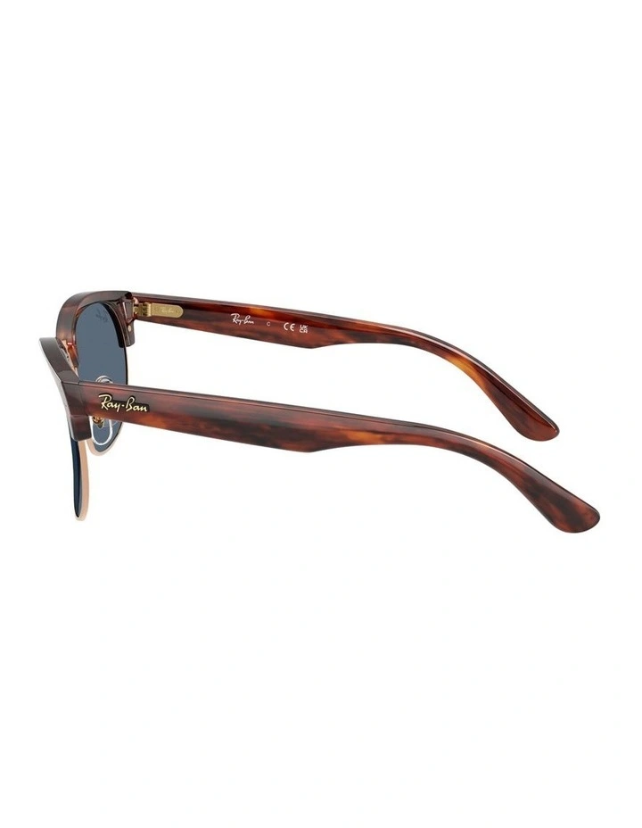 Clubmaster Reverse Molded Acetate Sunglasses in Gold image 3