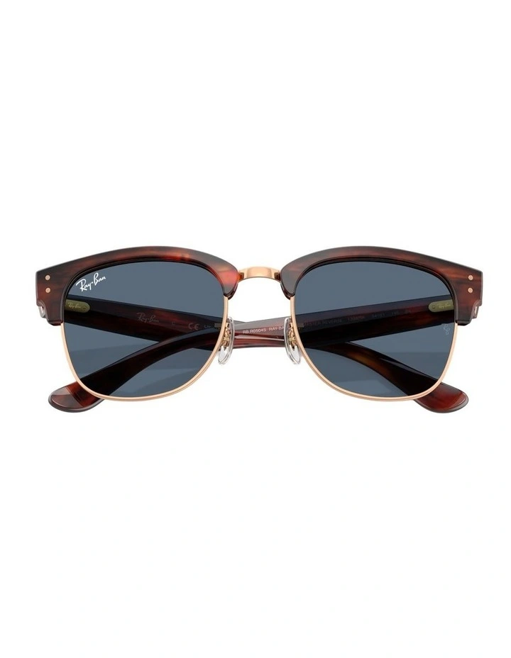 Clubmaster Reverse Molded Acetate Sunglasses in Gold image 4