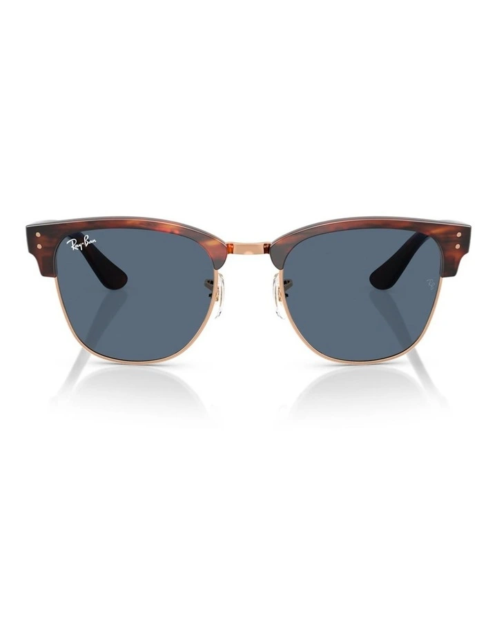 Clubmaster Reverse Molded Acetate Sunglasses in Gold image 1