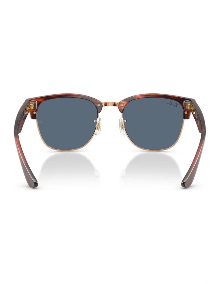 Clubmaster Reverse Molded Acetate Sunglasses in Gold image 3