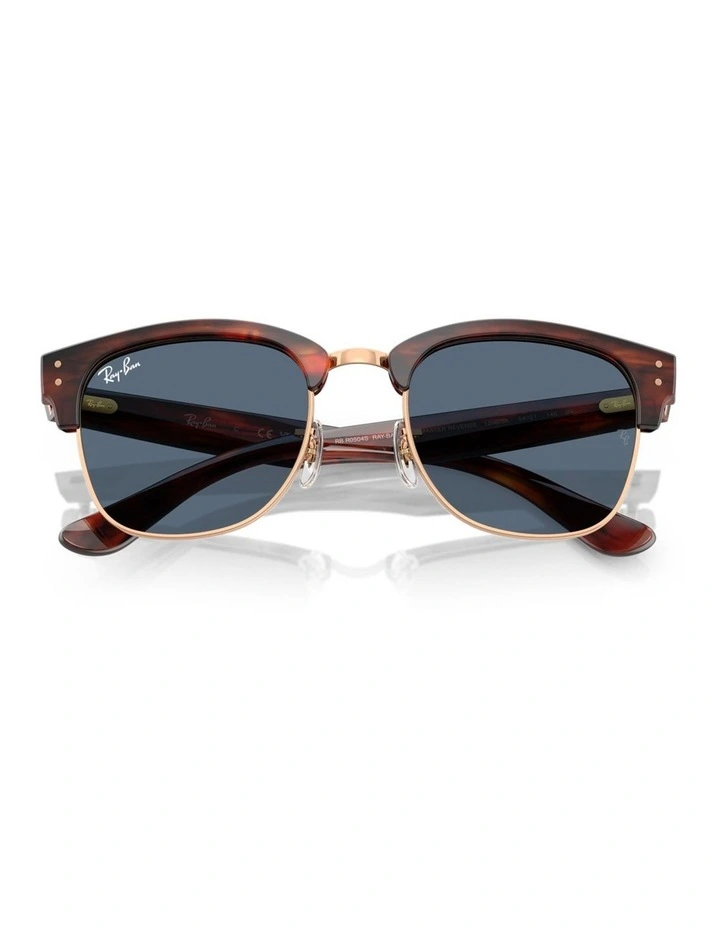 Clubmaster Reverse Molded Acetate Sunglasses in Gold image 4
