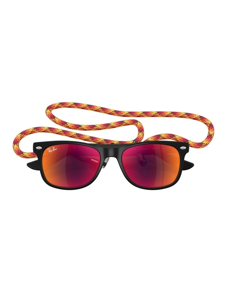 New Wayfarer Summer Capsule Nylon Sunglasses in Black image 3