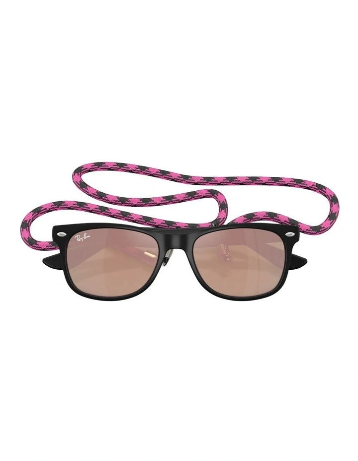 New Wayfarer Summer Capsule Nylon Sunglasses in Black image 3