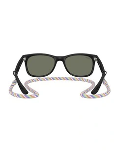 New Wayfarer Summer Capsule Nylon Sunglasses in Black
