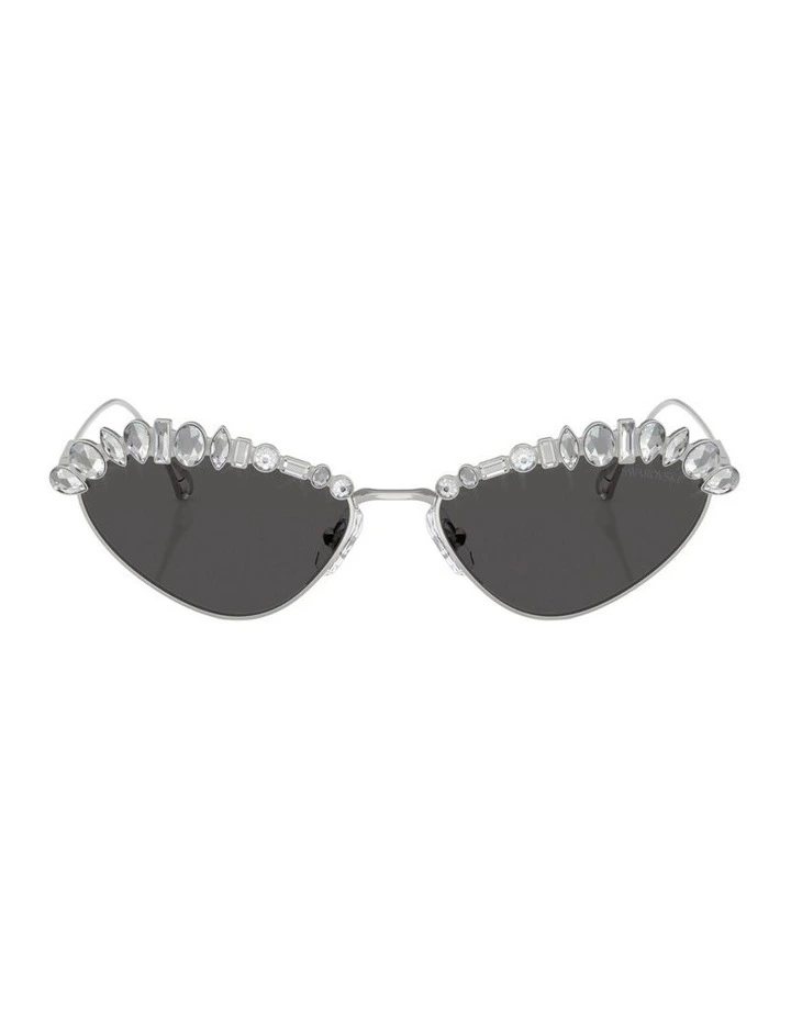 Metal Sunglasses in Silver image 2