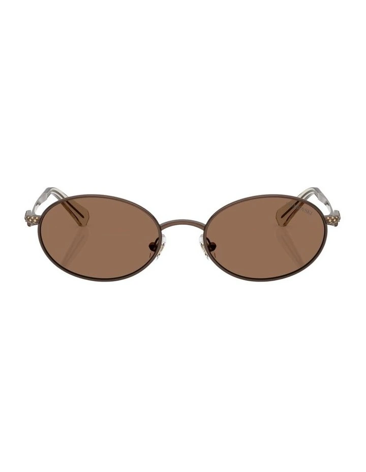 Metal Sunglasses in Brown image 2