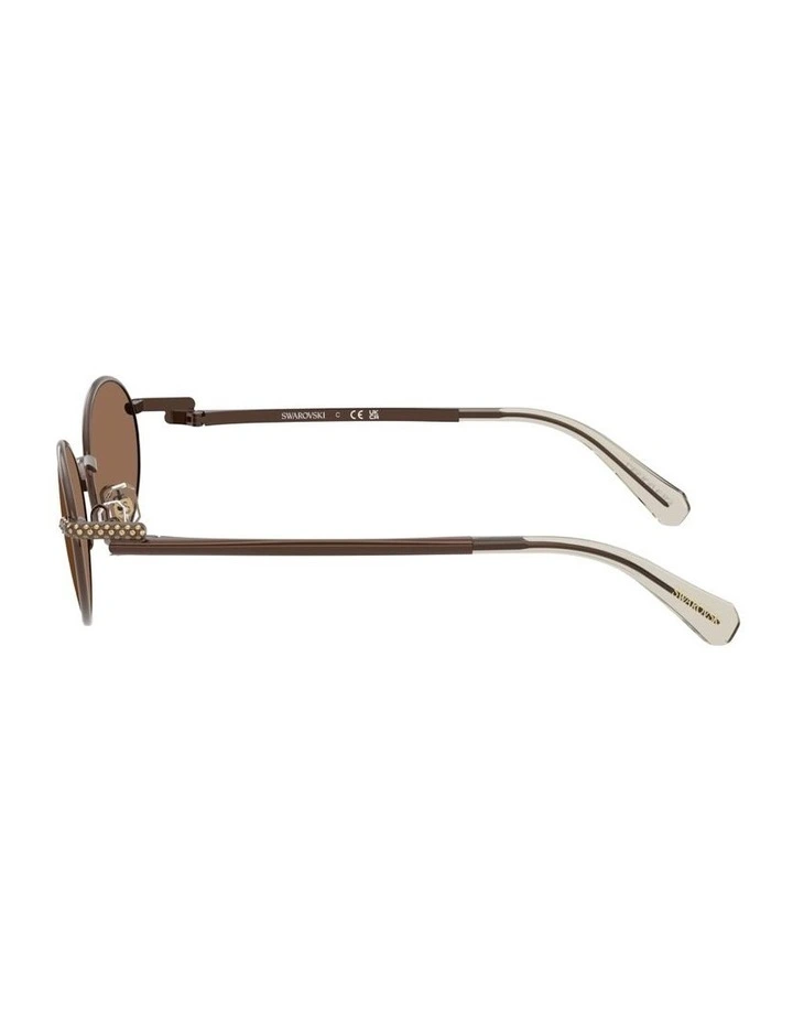 Metal Sunglasses in Brown image 3