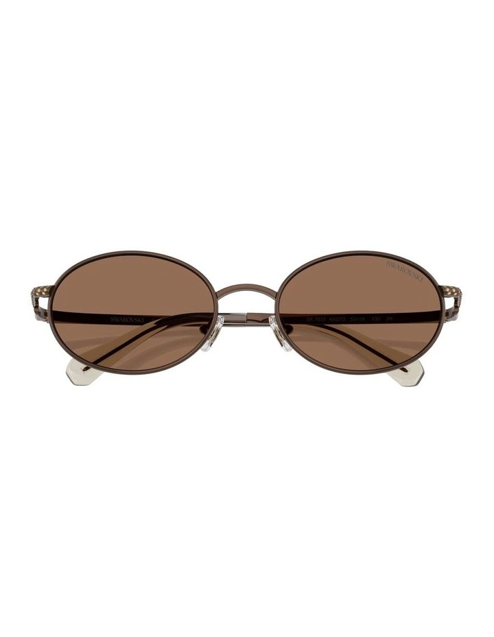 Metal Sunglasses in Brown image 4