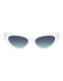Injected Sunglasses in White