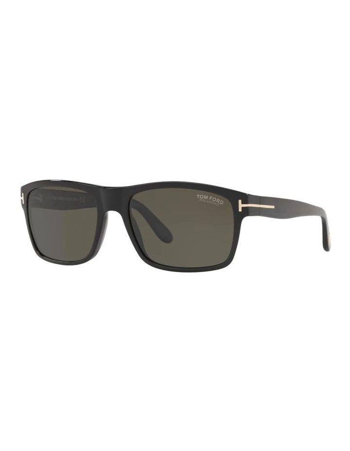 Acetate Polarised FT0678 Sunglasses in Black image 1