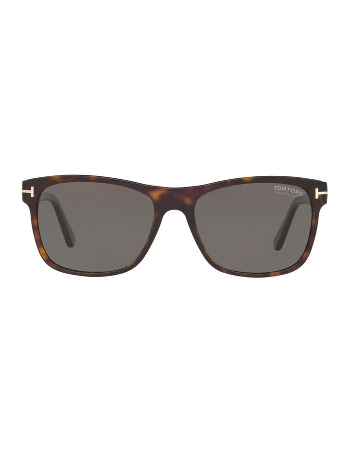 Metal Polarised  FT0698 Sunglasses in Tortoise image 1