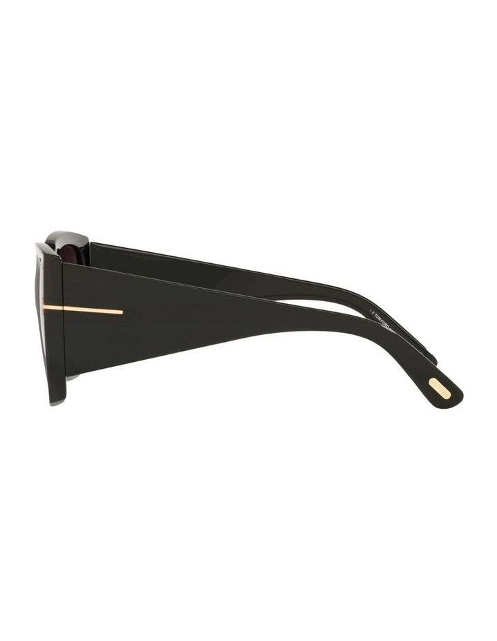 Injected FT0921 Sunglasses in Black image 3
