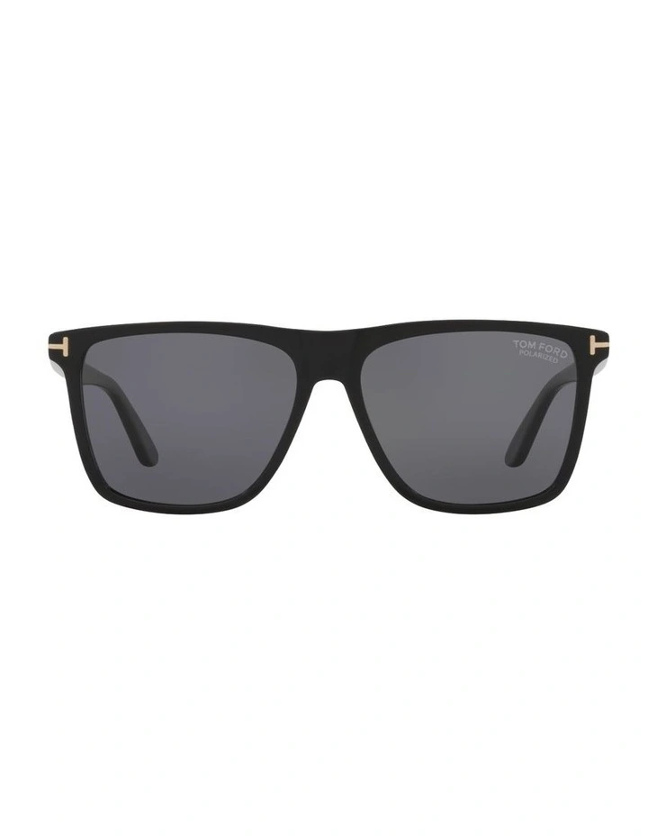 Fletcher Acetate Polarised Sunglasses in Black image 2