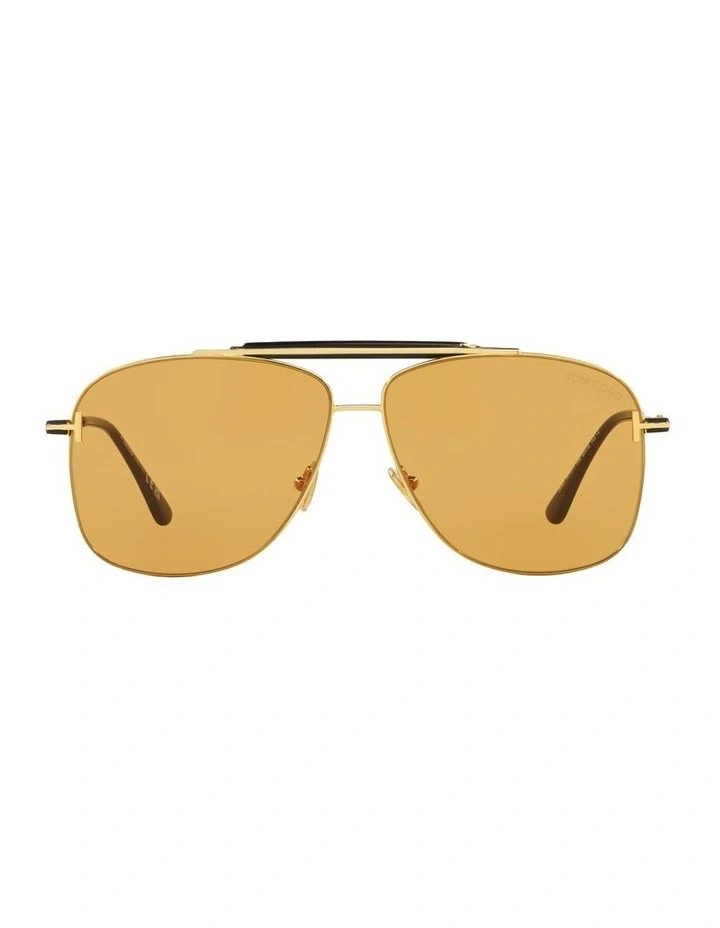 Jaden Metal Sunglasses in Gold image 1