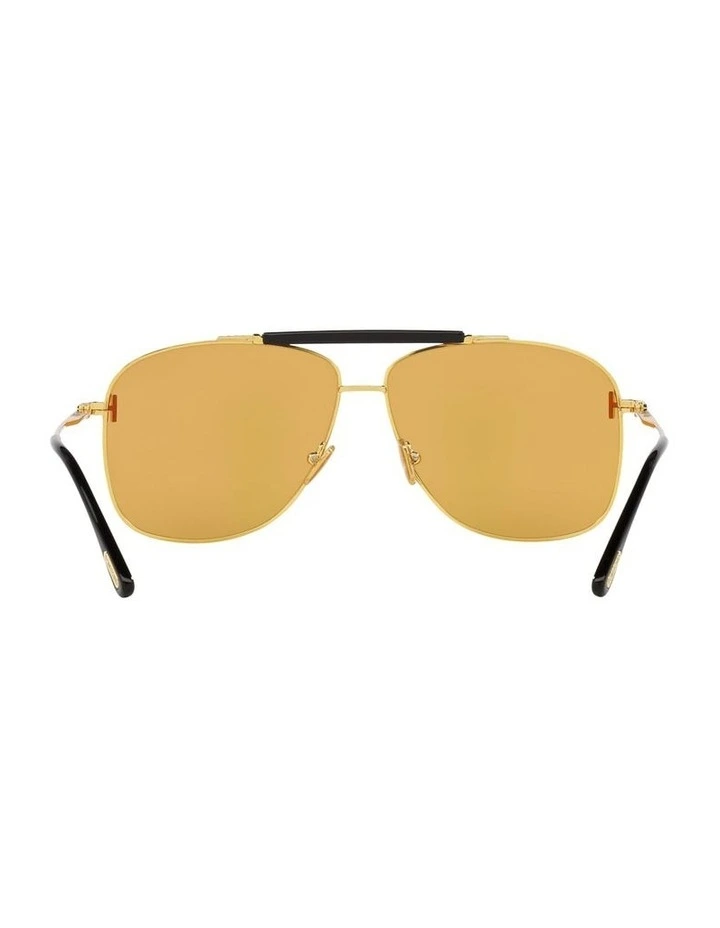 Jaden Metal Sunglasses in Gold image 3