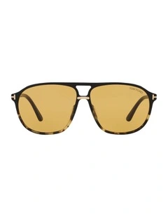 Bruce Acetate Sunglasses in Black